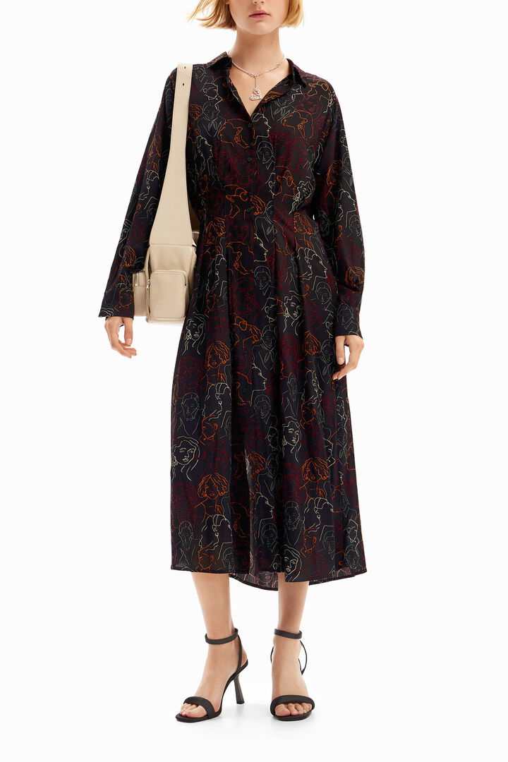 Vestit midi camiser cares | Desigual