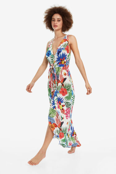 Tropical white dress - Patrice Tropical white dress - Patrice