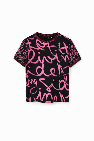 Contrasting message T-shirt | Desigual