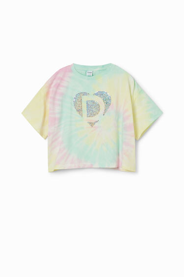 Tie-dye sequinned T-shirt | Desigual
