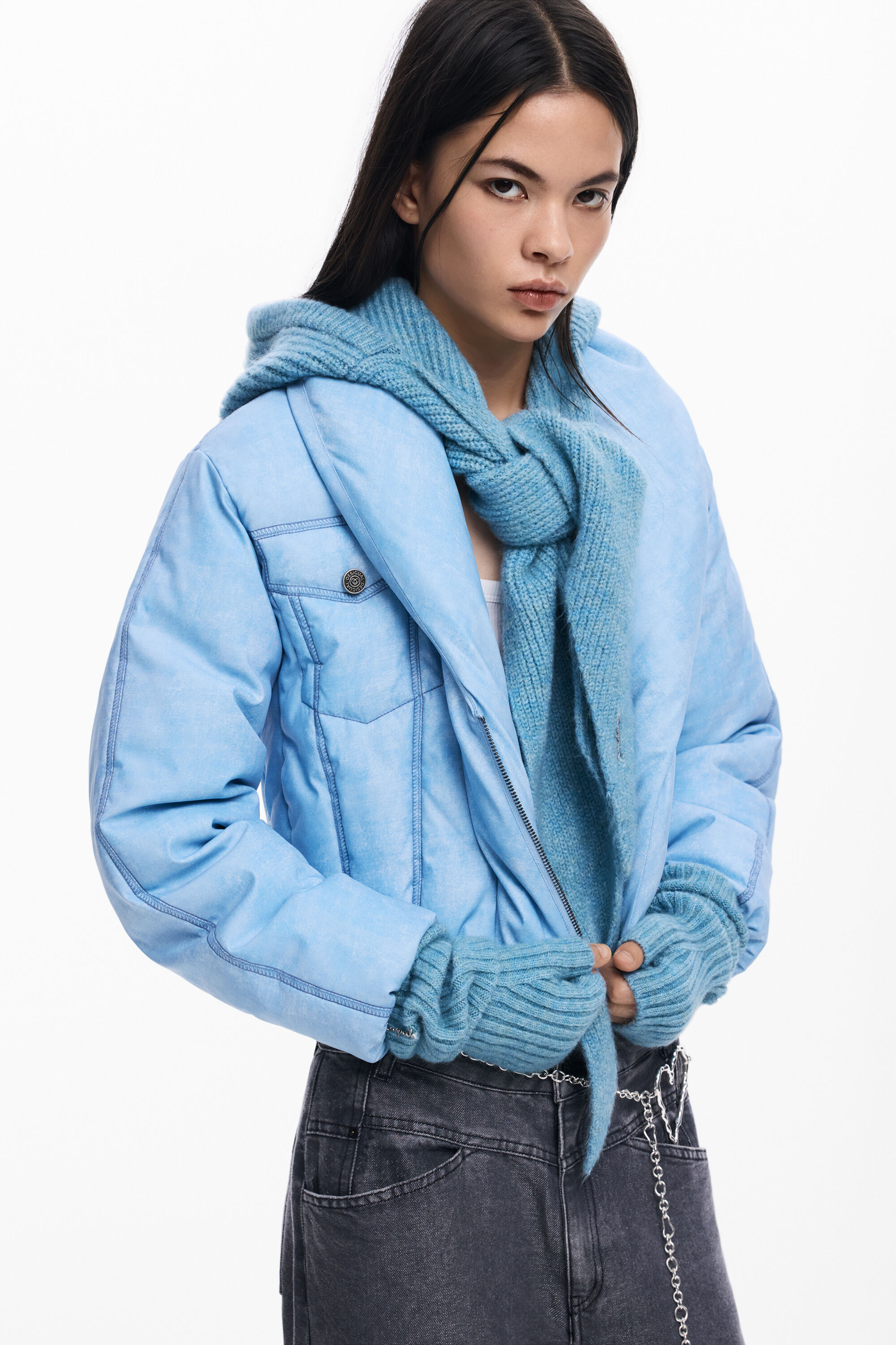 Desigual, PACK BALACLAVA Fäustlinge, Damen, Blau, U