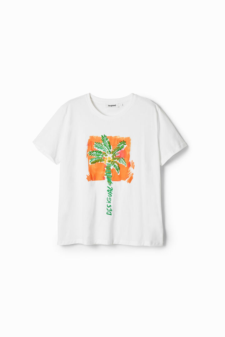 Tropical palm tree T-shirt | Desigual