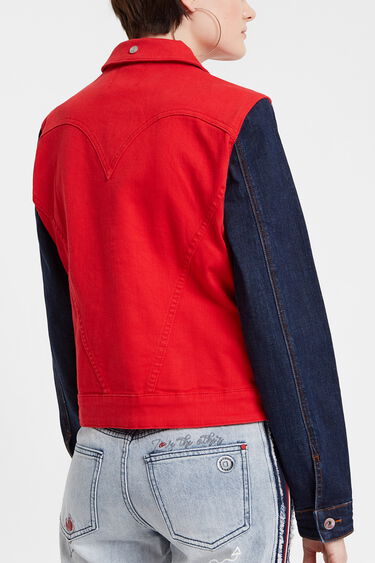 Giacca multicolore di jeans e fregi | Desigual