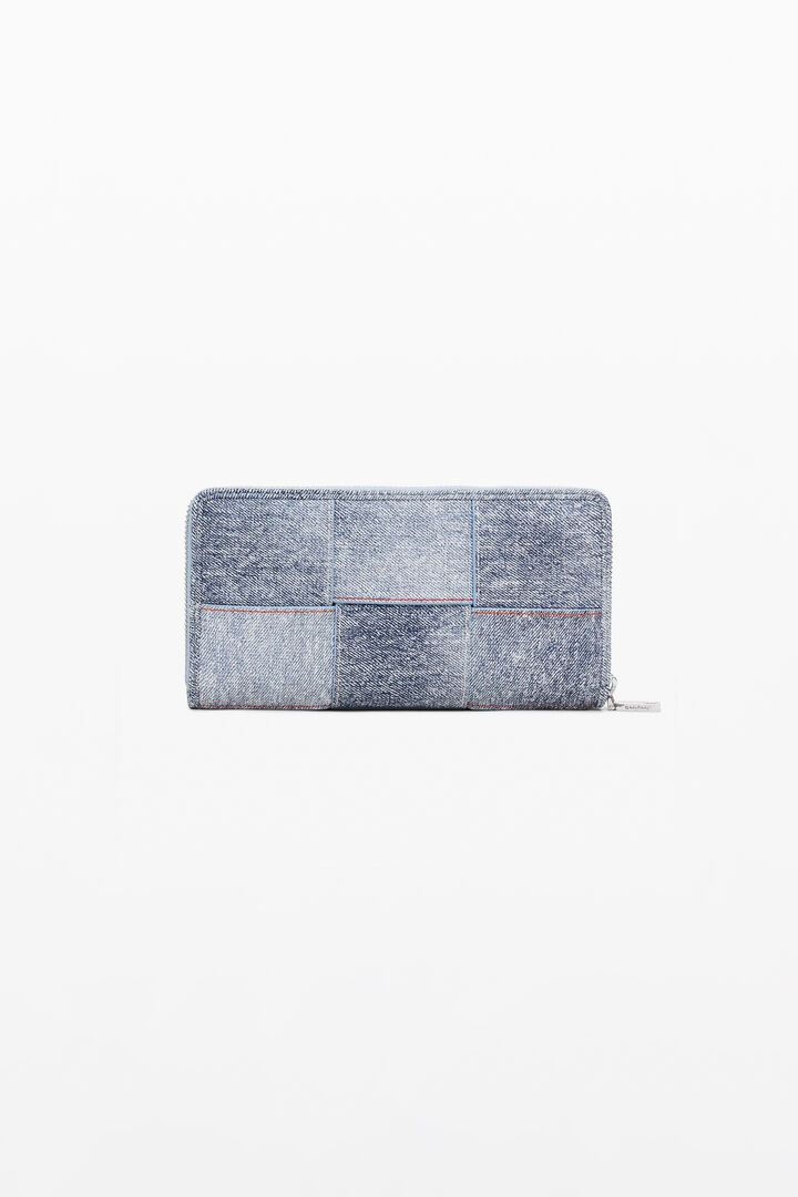 Braided denim-effect wallet | Desigual
