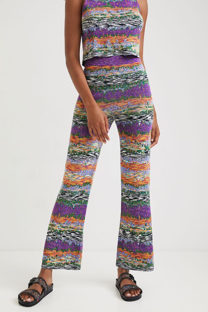 Pantalons acampanats space dye | Desigual