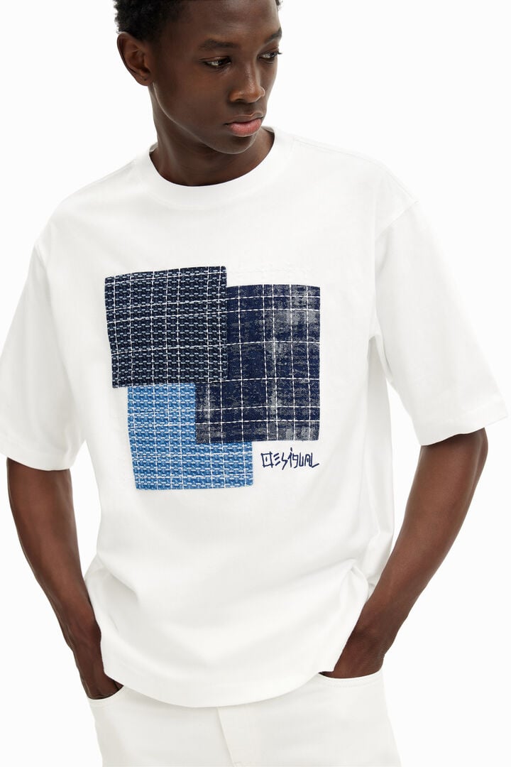Camiseta patch central | Desigual