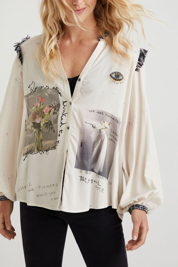 Camisa cuello mao | Desigual