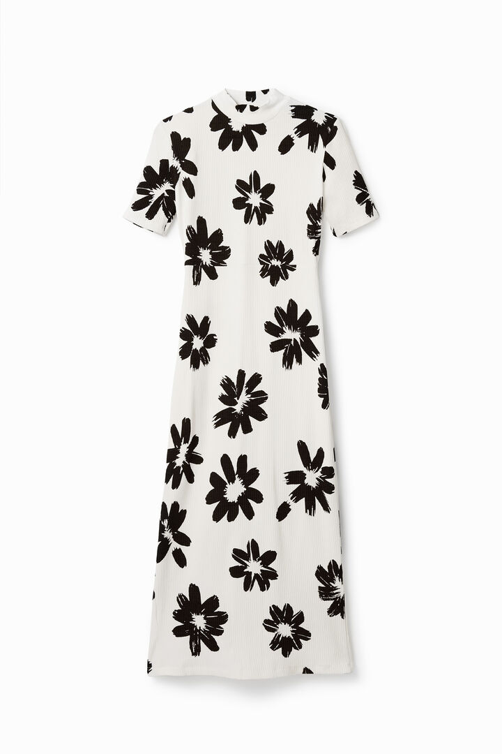 Vestit midi slim flors arty | Desigual