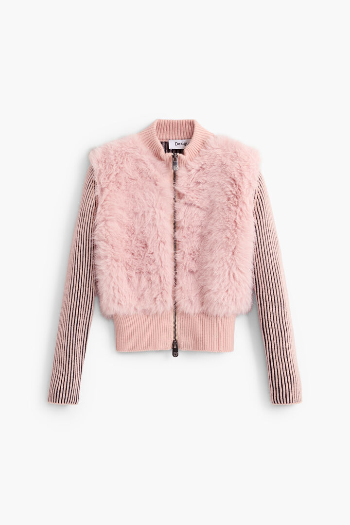 pull effet cuir textur&eacute;