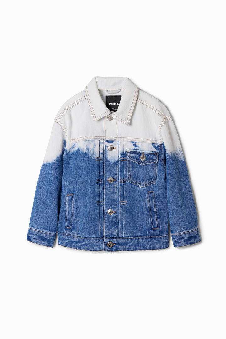 Faded denim trucker jacket | Desigual