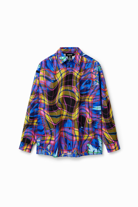 Camisa oversize cuadros María Escoté