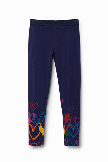 Leggings largos corazones | Desigual
