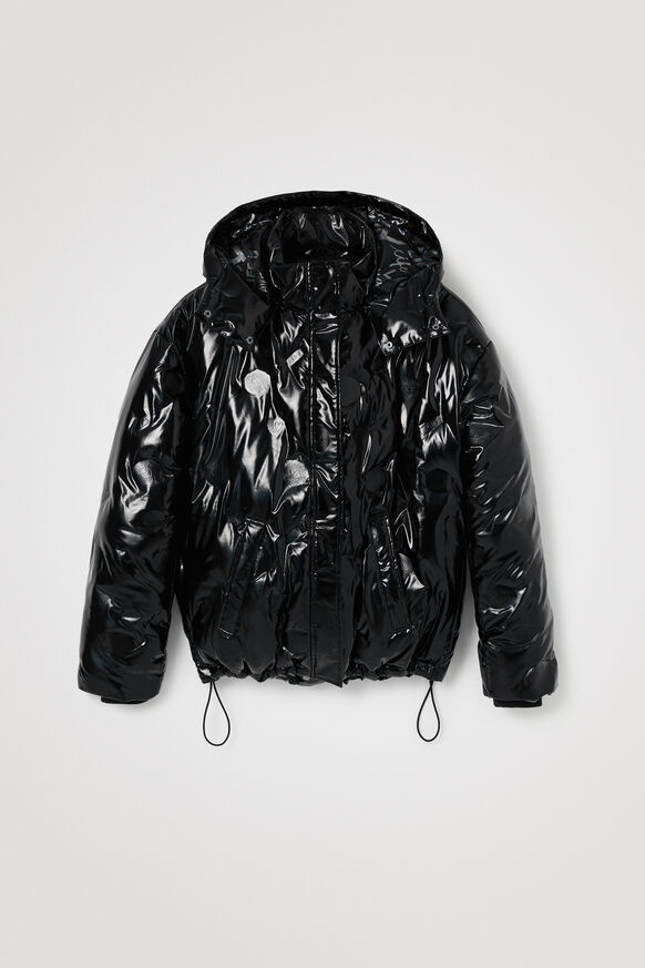 Oversize padded jacket vinyl | Desigual