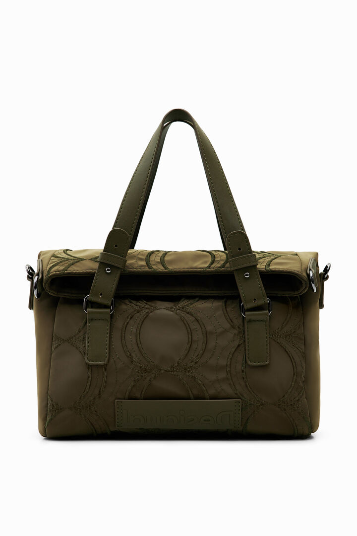 Embossed circles handbag | Desigual