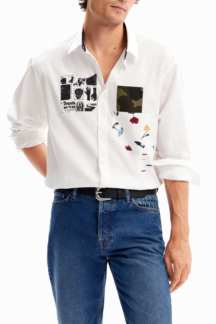 Camisa popelín patch | Desigual