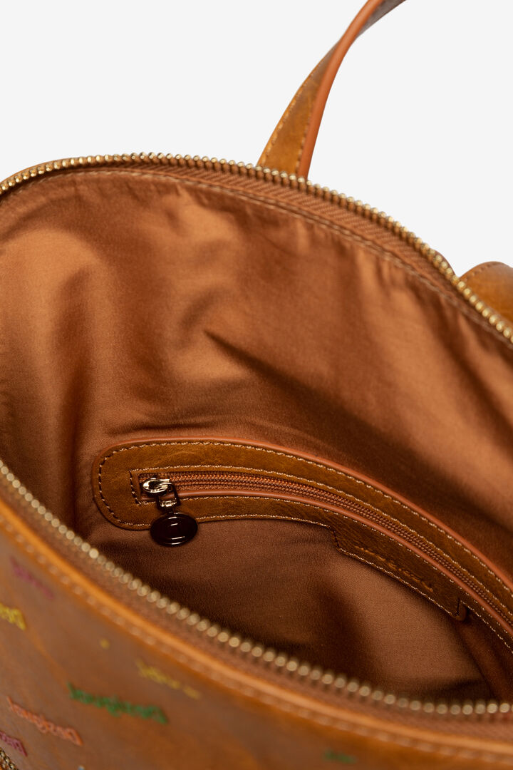 Mochila en logomanía multicolor | Desigual