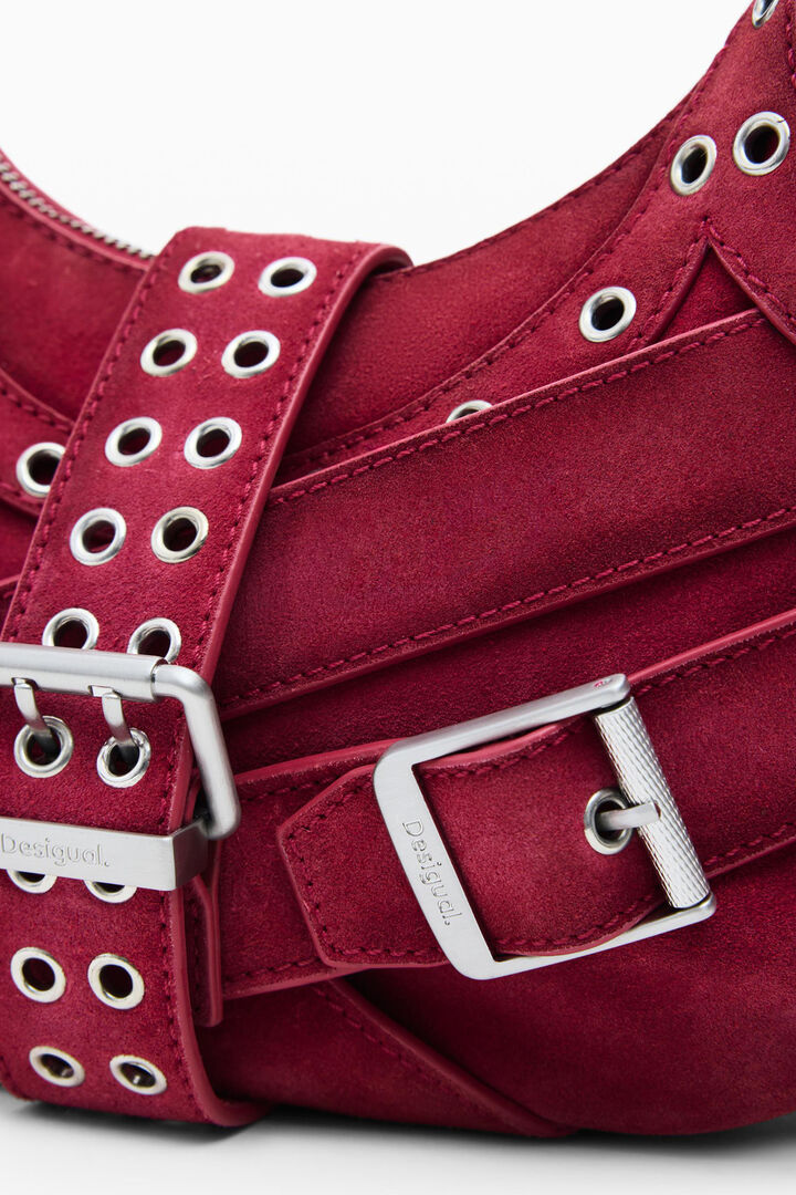 Small leather bag with straps | Desigual