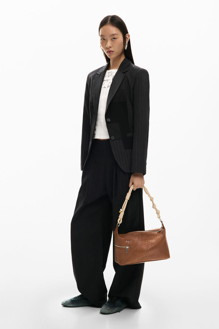 Medium embroidered bag | Desigual