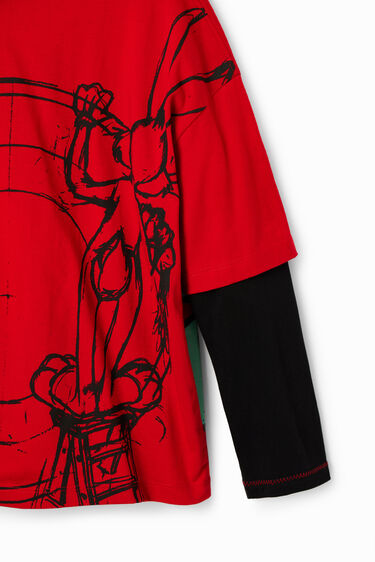 T-shirt manga dupla Bugs Bunny | Desigual
