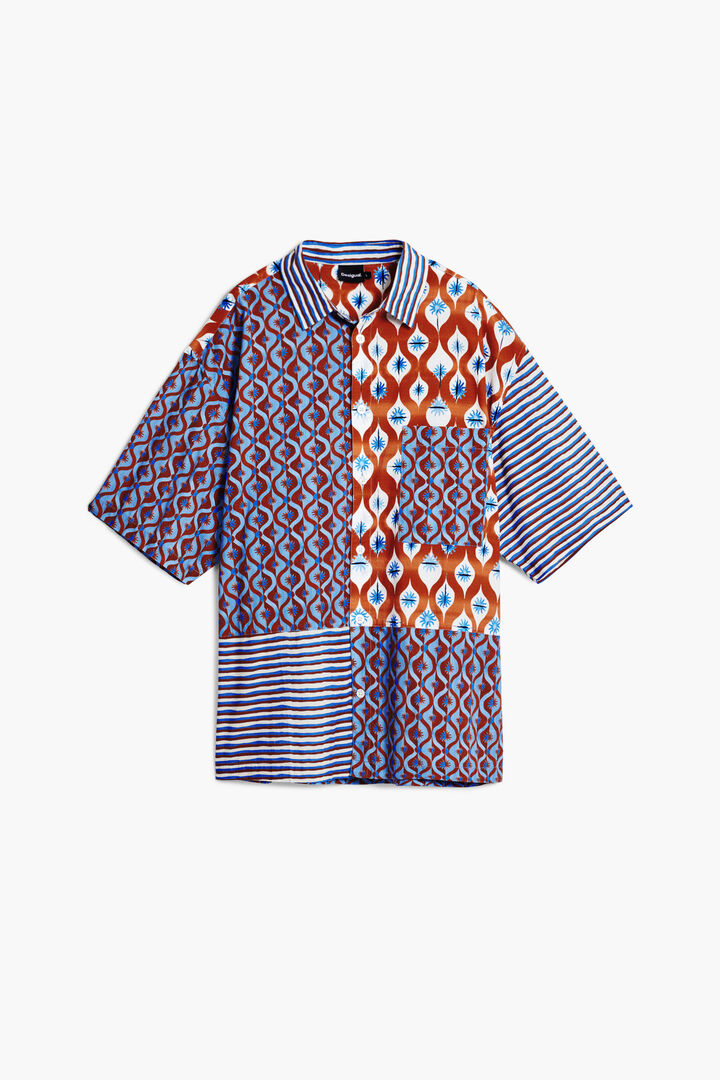 Chemise à manches courtes avec soleils | Desigual