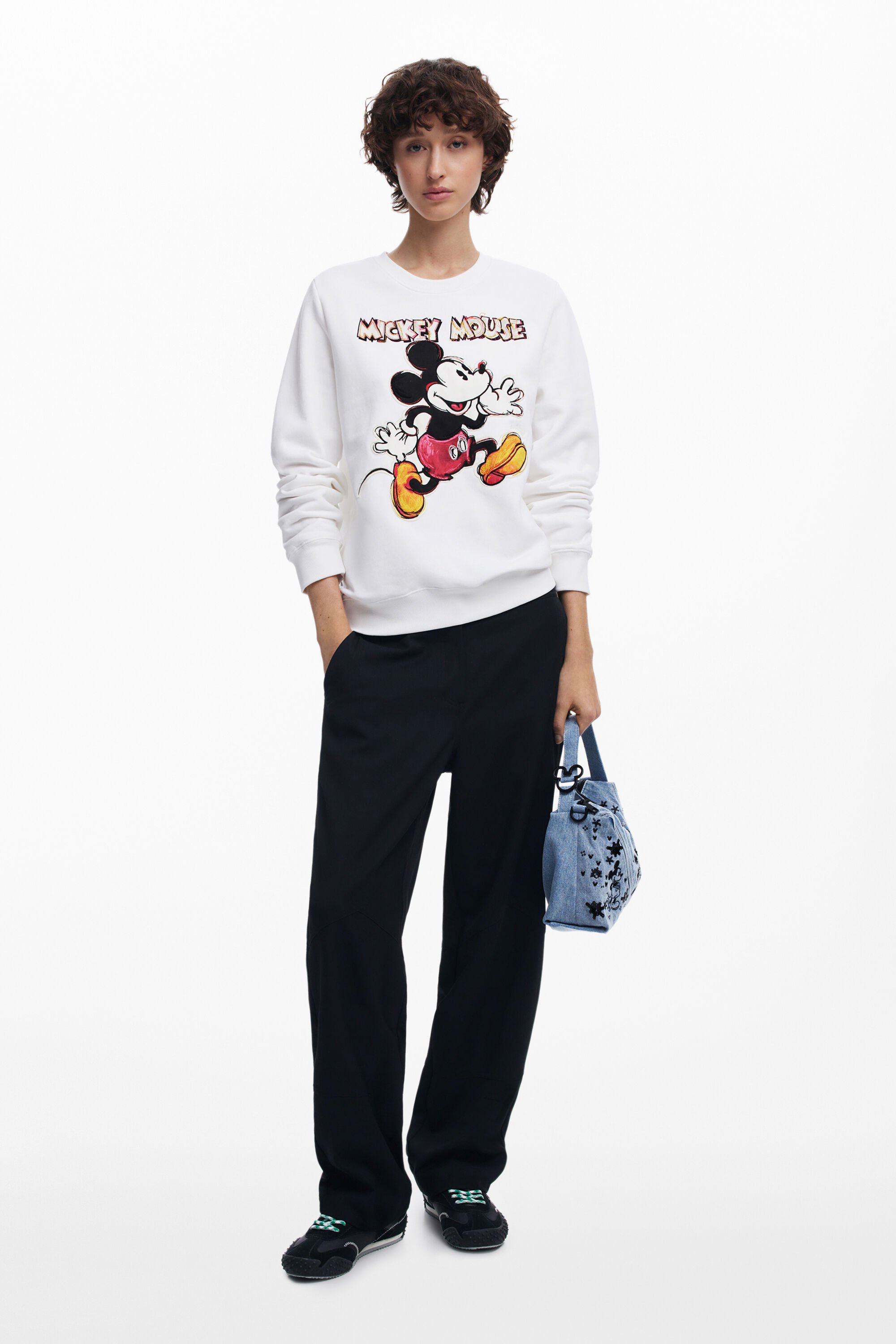 mickey様 Mickey Mouse™ denim handbag Women's I Desigual.com