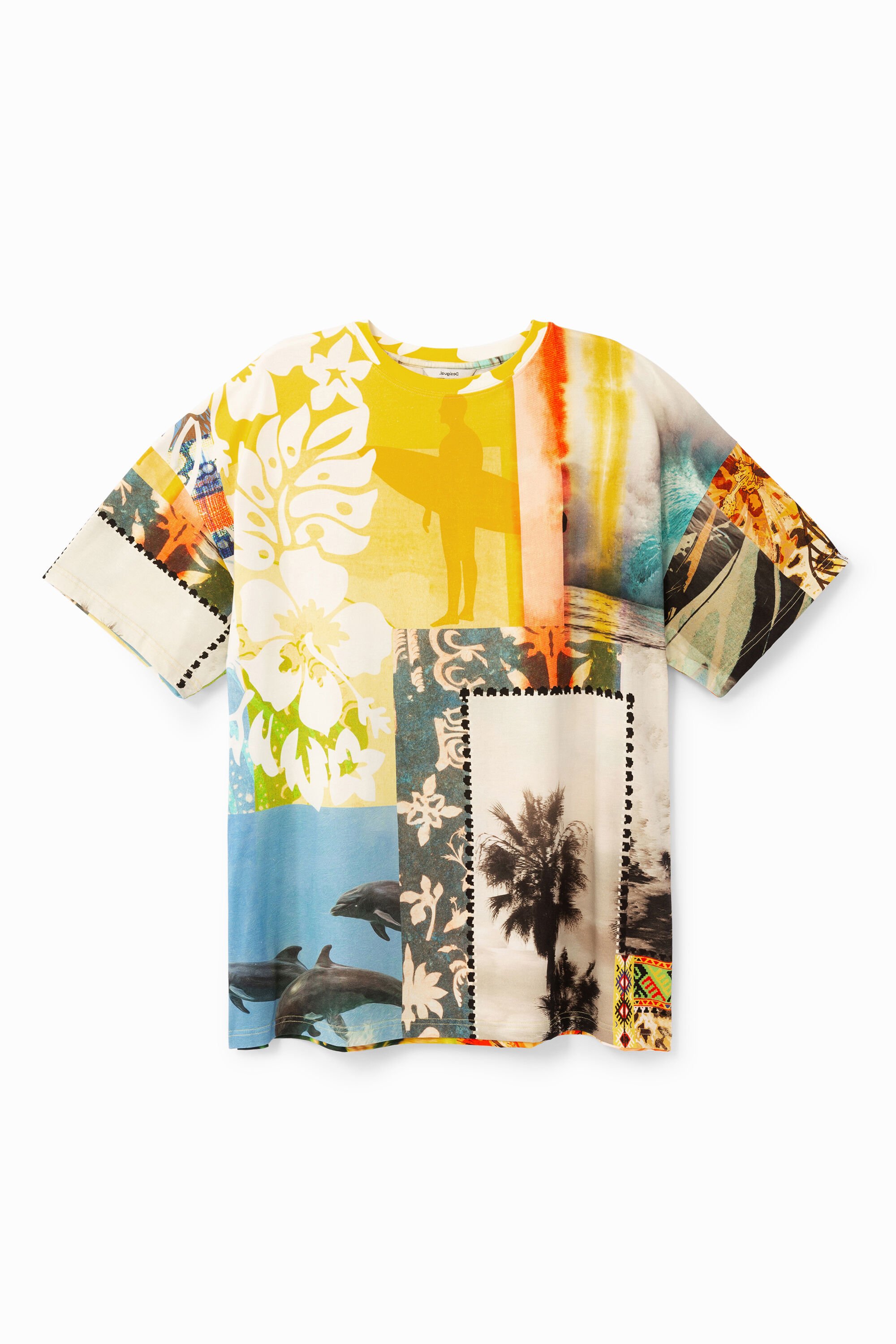 Unisex-T-Shirt mit hawaiianischem Patch