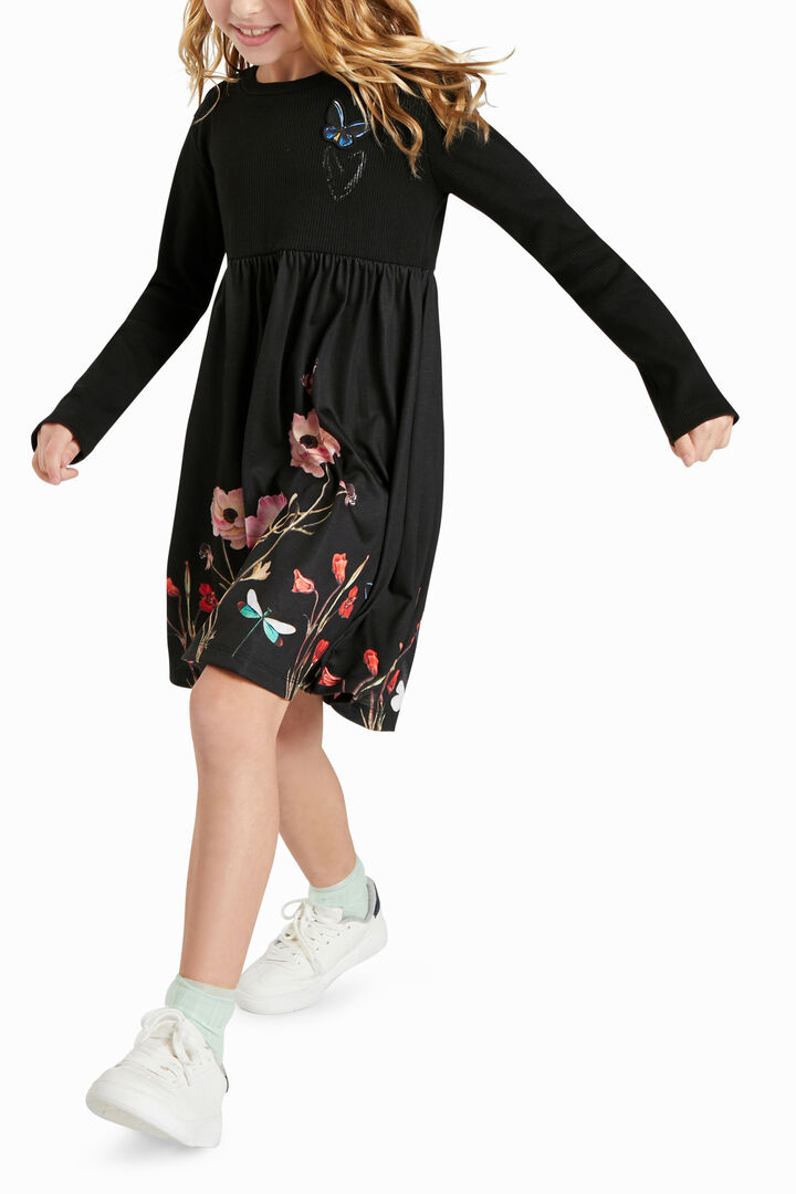Vestido trapecio flores | Desigual