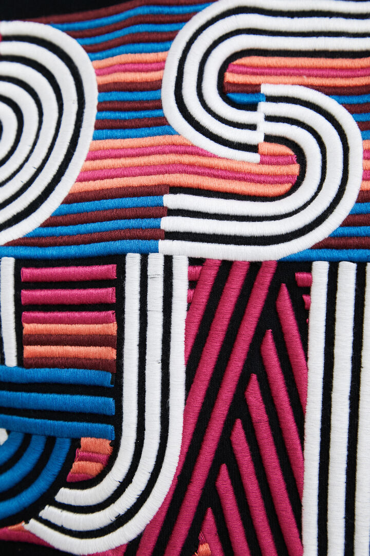 Vestido corto felpa capucha | Desigual