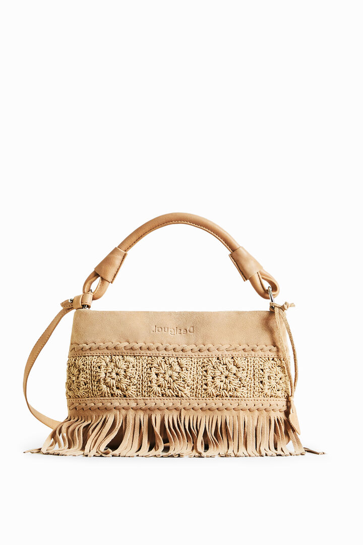Tasselled leather sling bag | Desigual