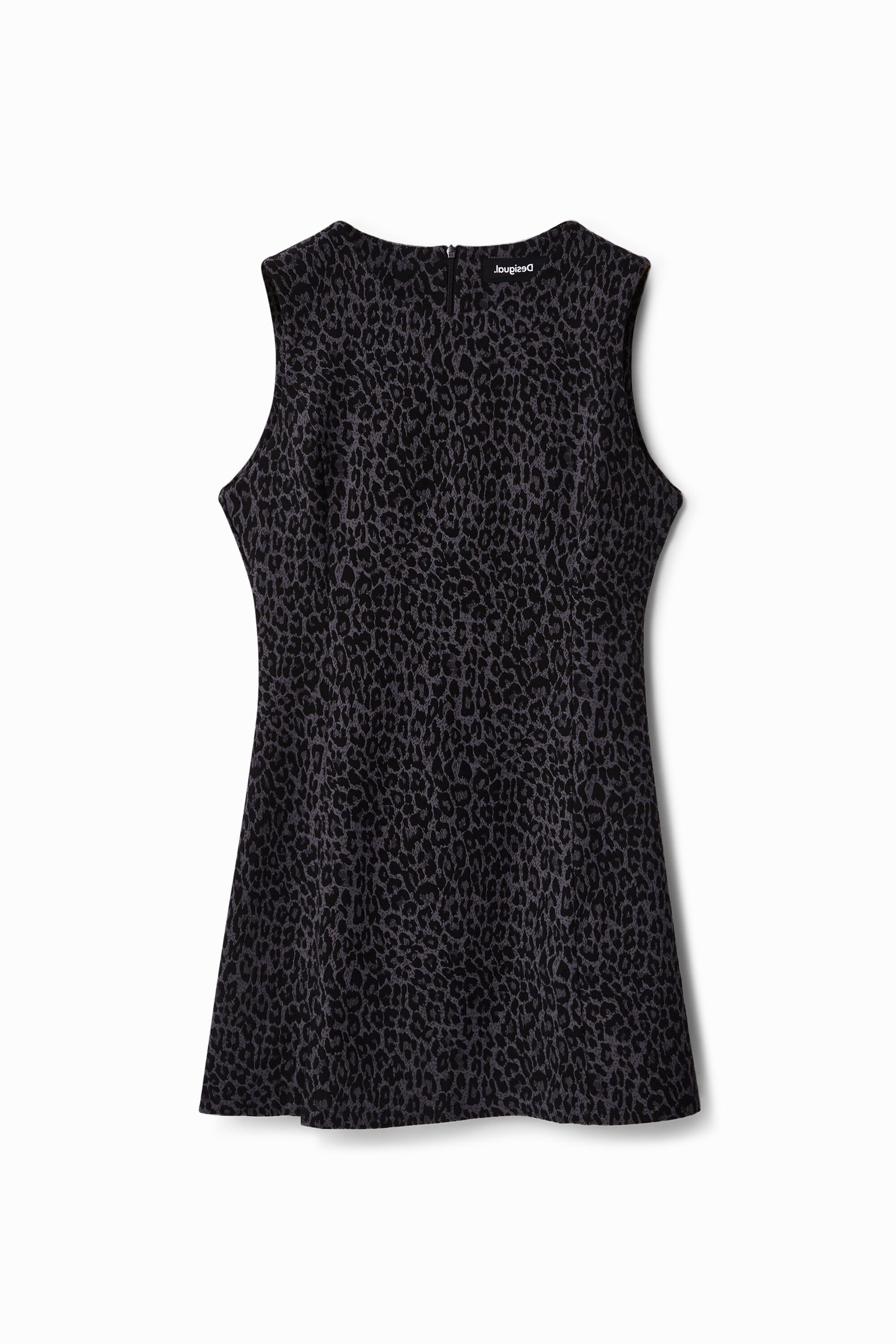 Kurzes Kleid Slim Fit Animal Print