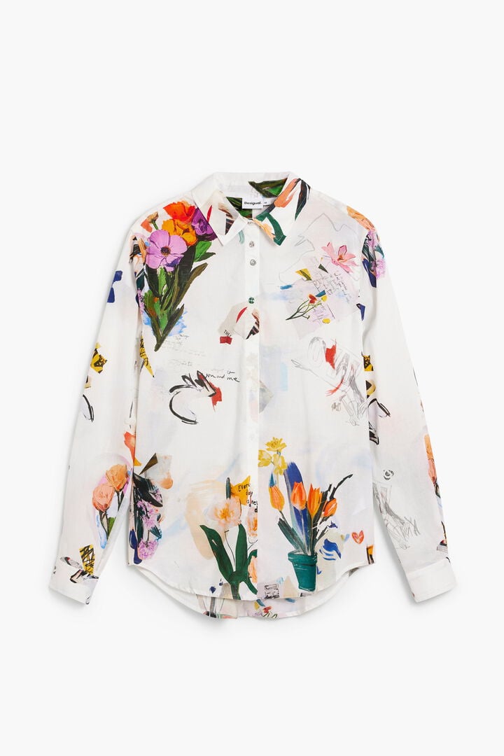 Shirt collage flowers