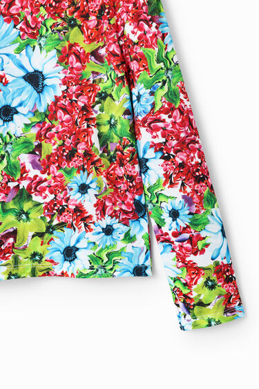 Multicoloured floral T-shirt | Desigual