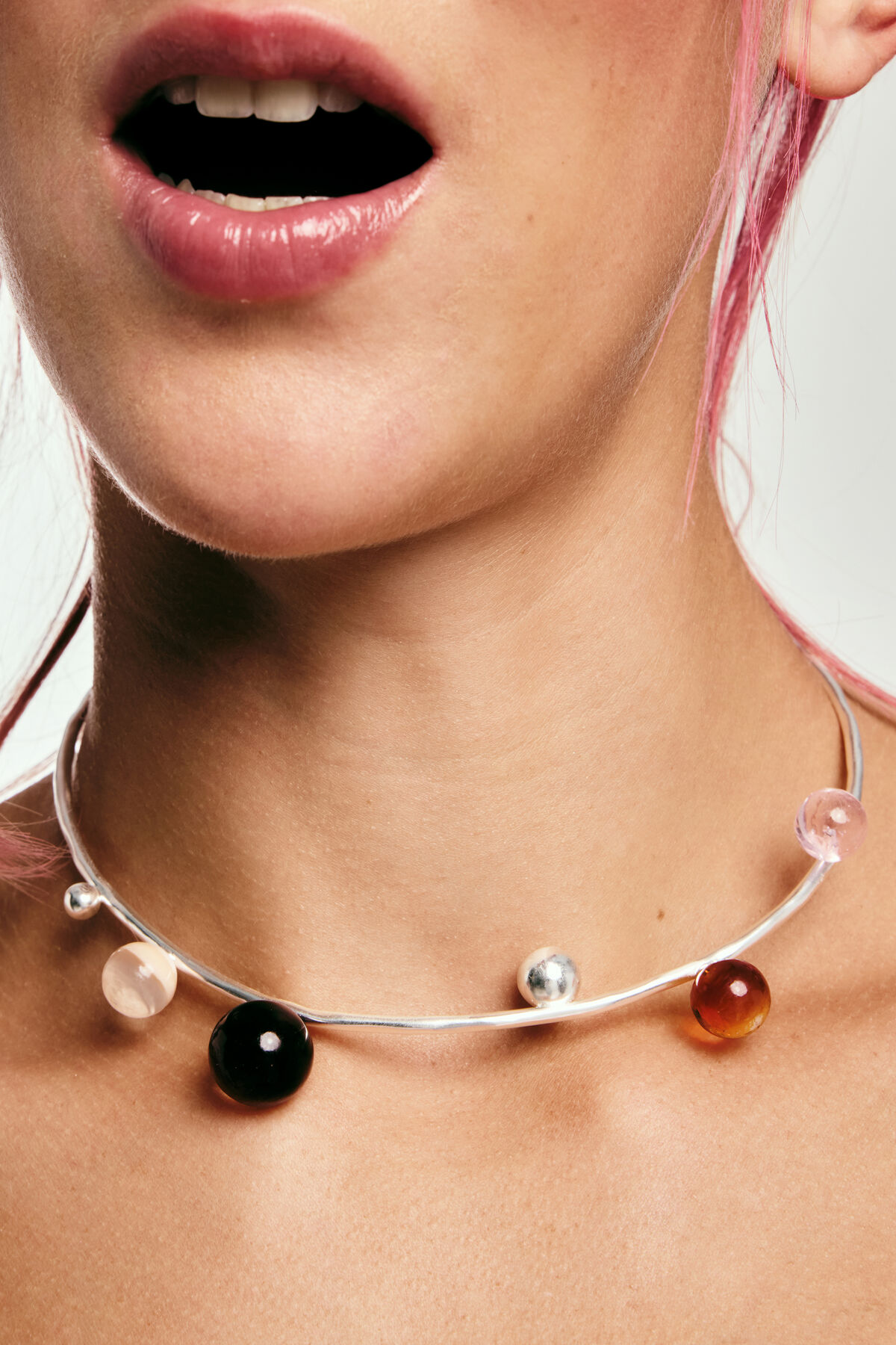 Pendant zalio spheres silver women's accessories I Desigual.com