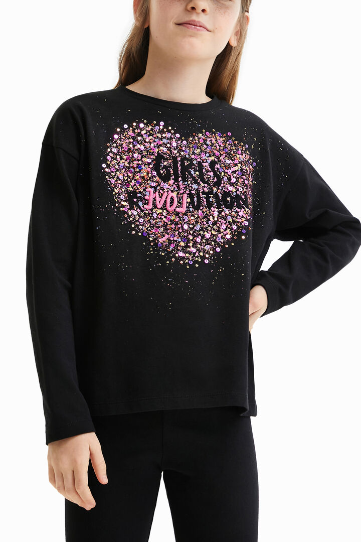 Sequin splatter T-shirt | Desigual