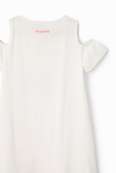 T-shirtjurk met cut-outs en hart | Desigual