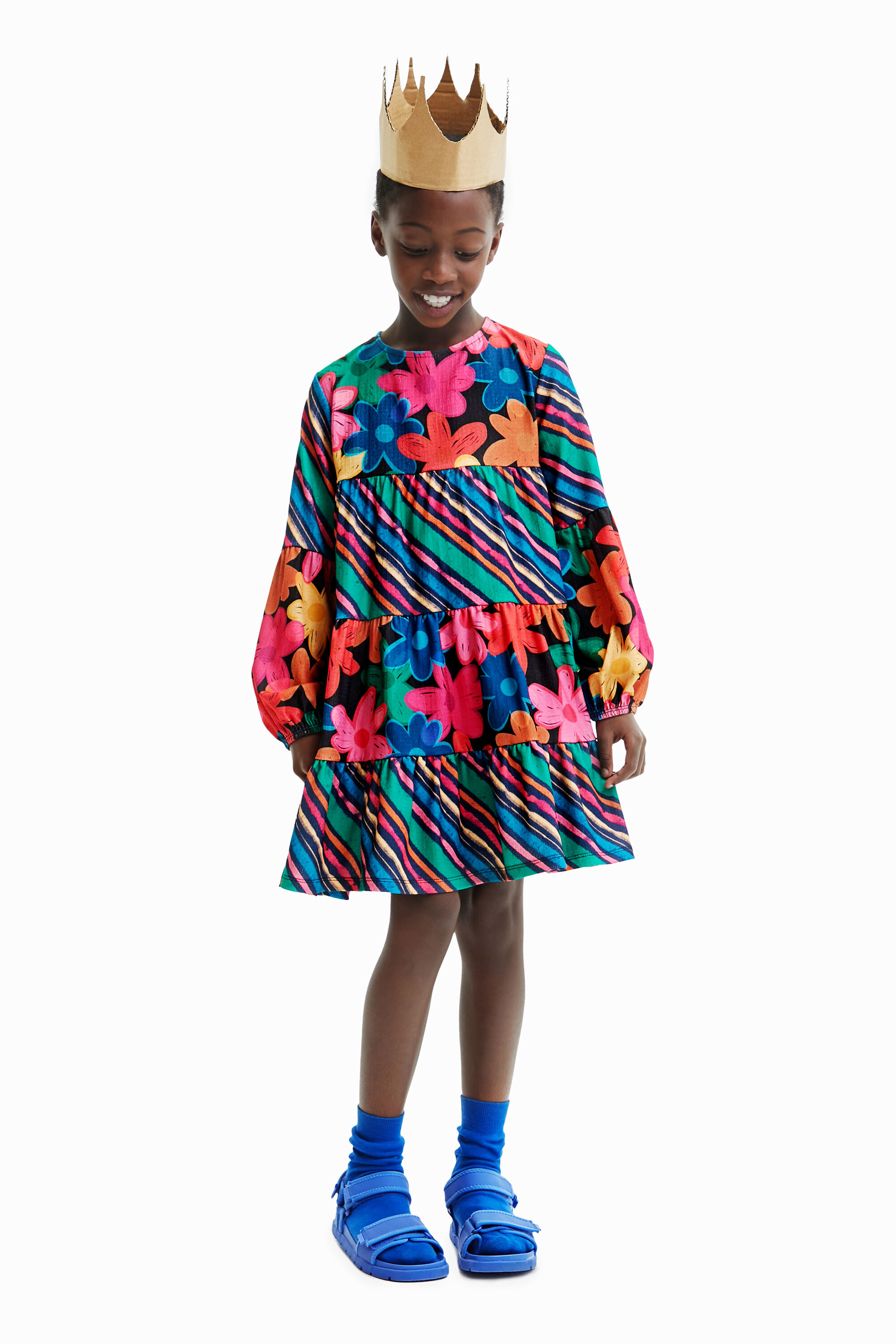Robe DESIGUAL 13-14 ans multicouleur Robes  Desigual Enfant Enfant Fille Desigual Vêtements Desigual Enfant Robes  Desigual Enfant 
