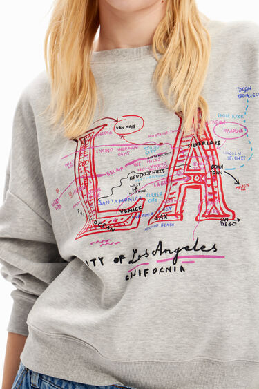 Dessuadora oversize Los Angeles | Desigual