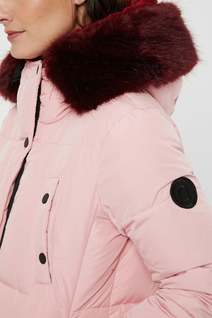 Long straight padded coat | Desigual