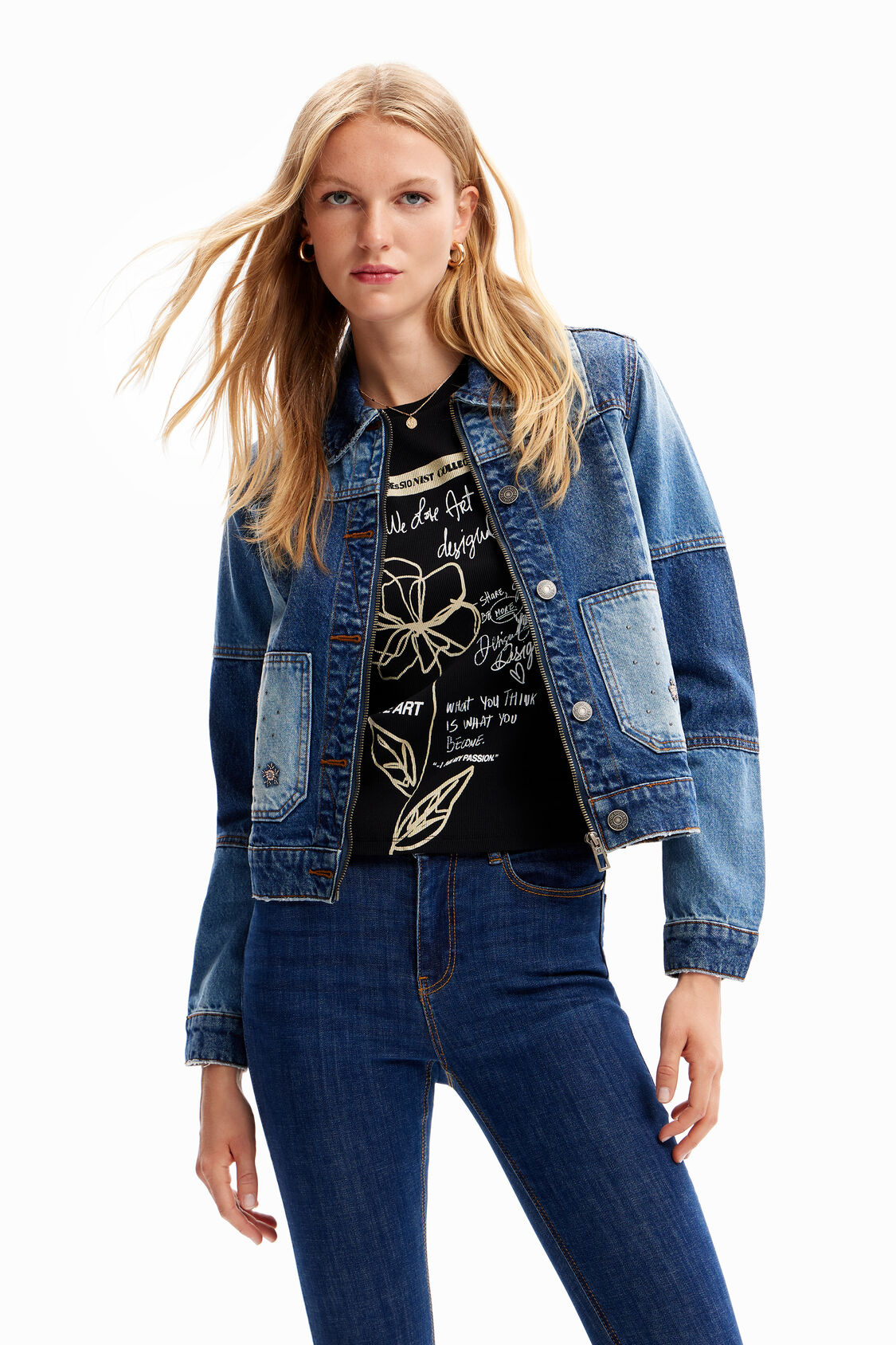 Re-purposed Patchwork Denim Jacket