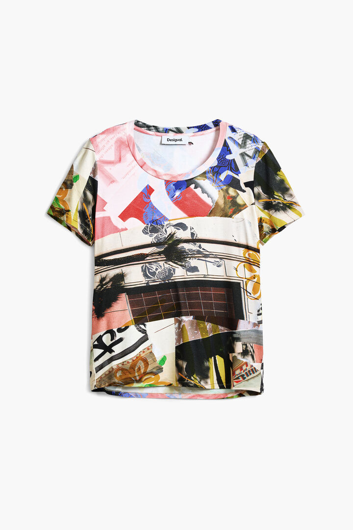 Camiseta estampado collage | Desigual