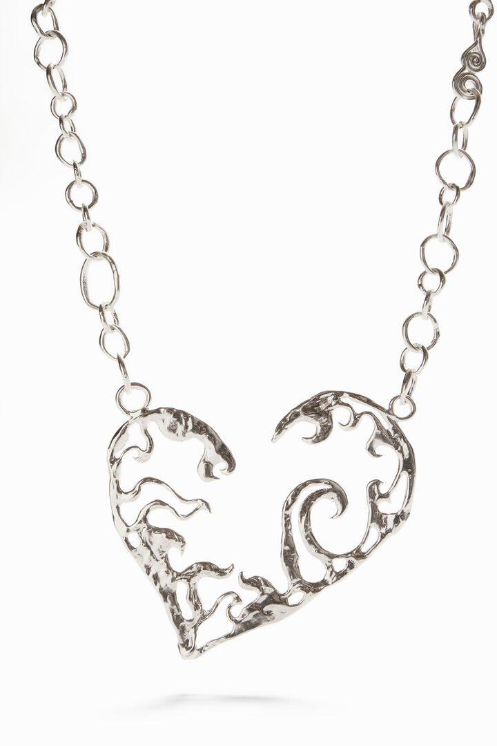 Collar corazón baño oro Zalio | Desigual