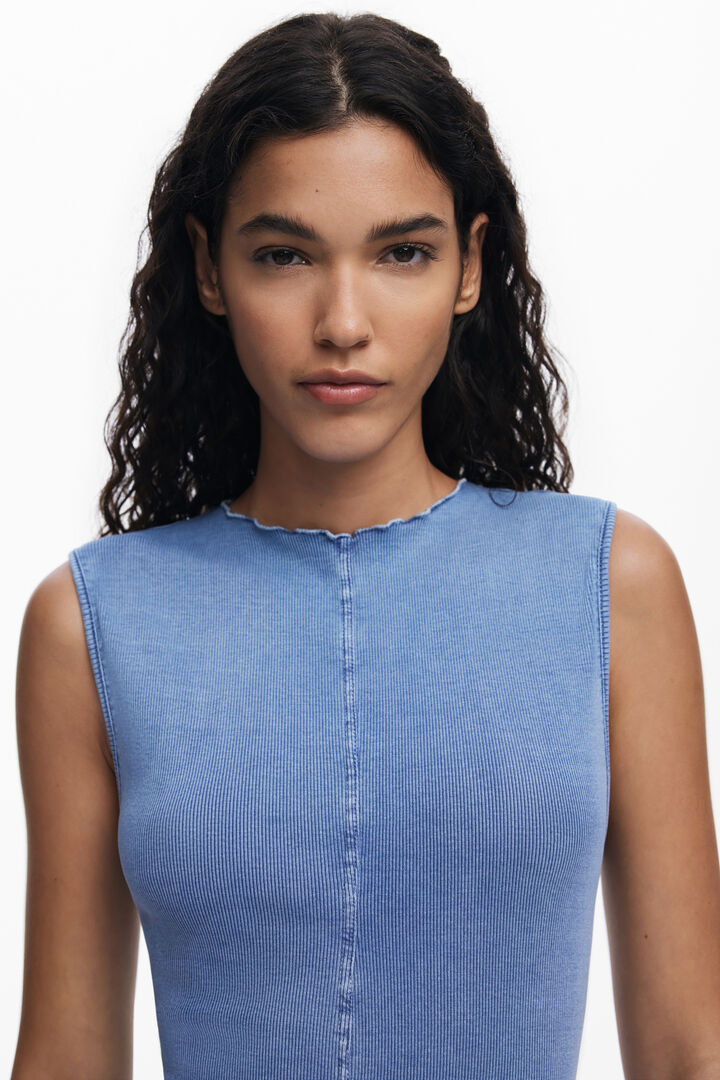 Sleeveless flared dress | Desigual