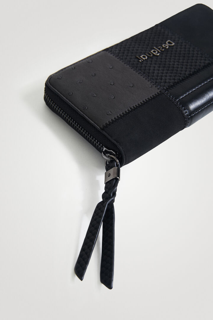 Leather effect long coin purse | Desigual