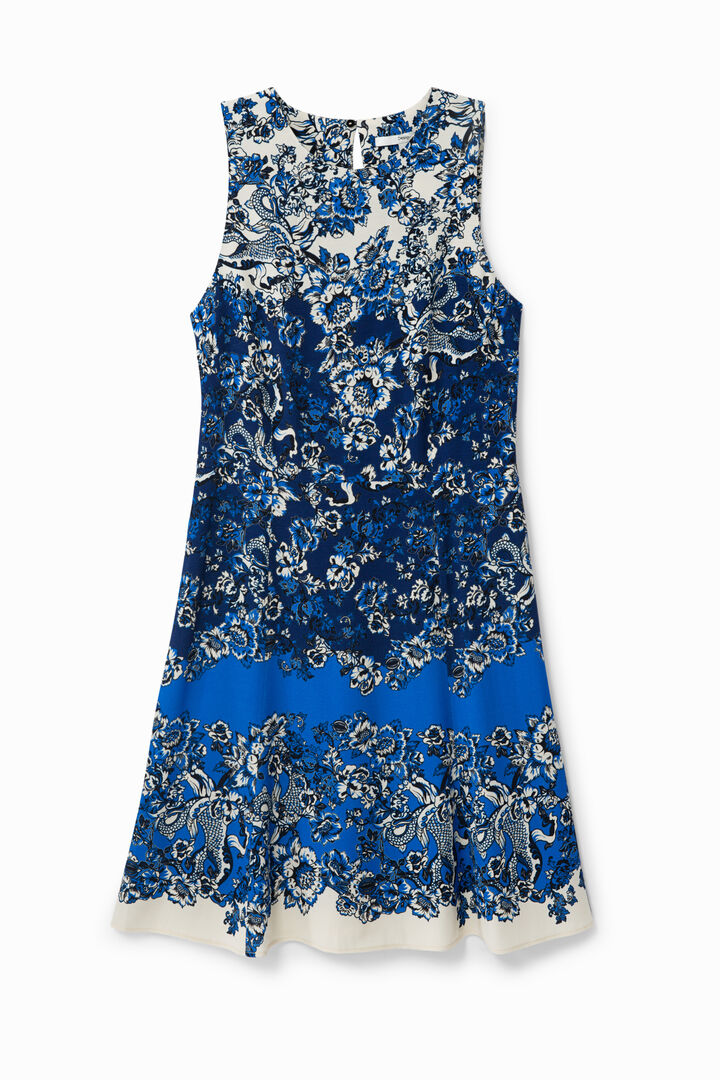 Short dress with oriental print | Desigual