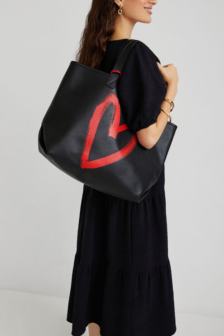 2 in 1 reversible shopping bag | Desigual