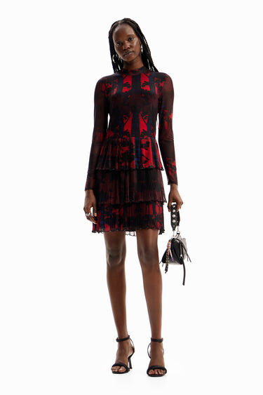 M. Christian Lacroix pliszírozott ruha | Desigual