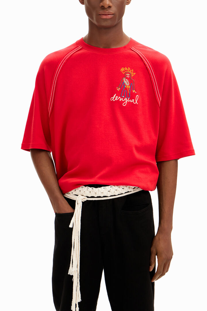 Camiseta lisa ilustración Desigual | Desigual