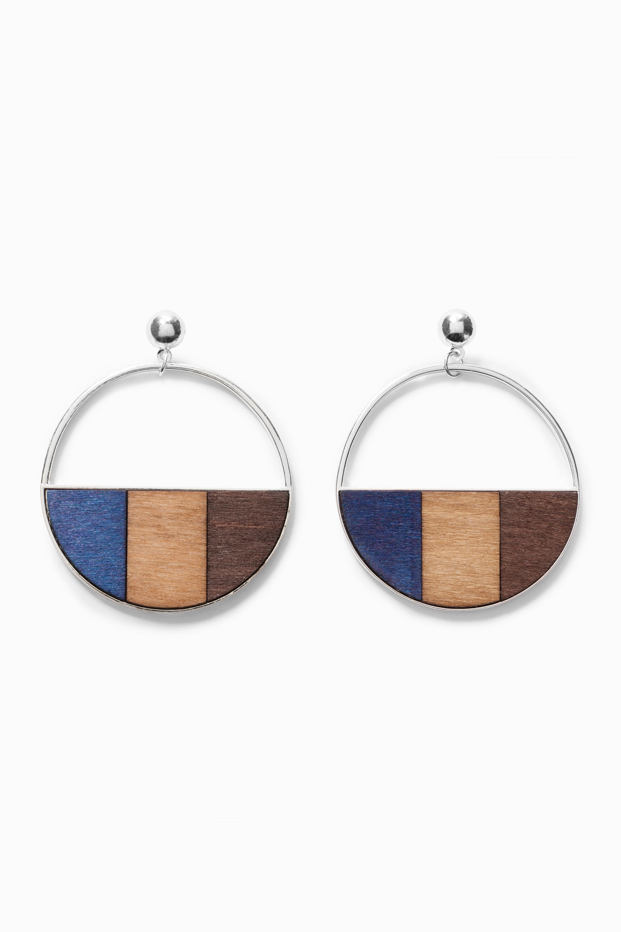 Pendientes Wood Blue - BROWN - U