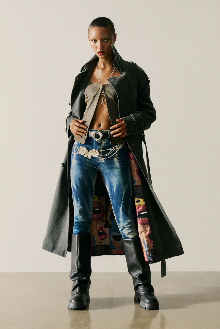 SPODNIE JEANSOWE TIE DYE