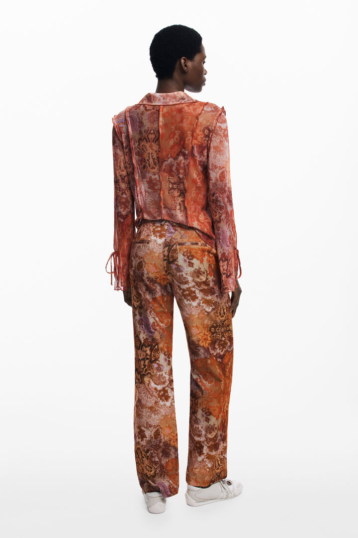 Paisley corduroy pants | Desigual